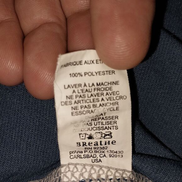 Prana Men's Large Blue Logo Tee - Picture 4 of 8